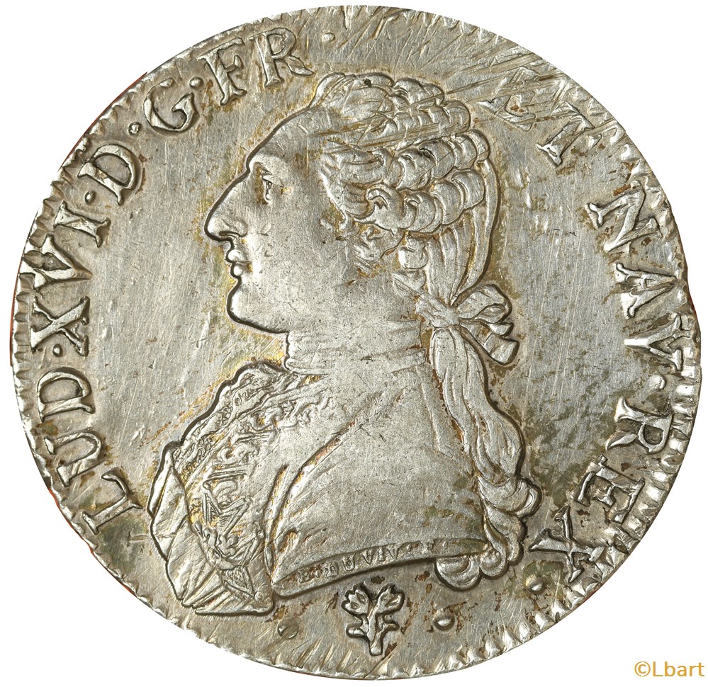monnaies europe medievale france royales ecu aux branches olivier 1786 l