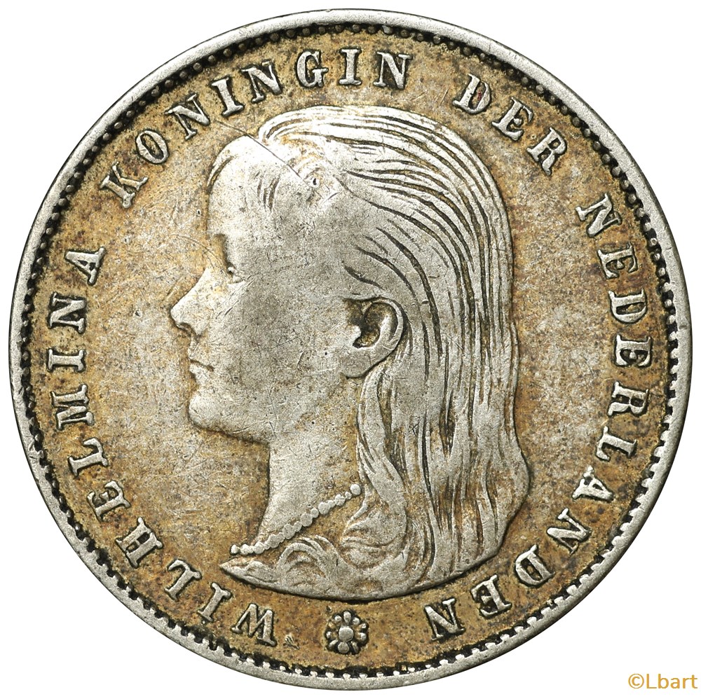 Pays-Bas _ 25 Cents 1896 monnaies monde pays bas 25 cents 1896