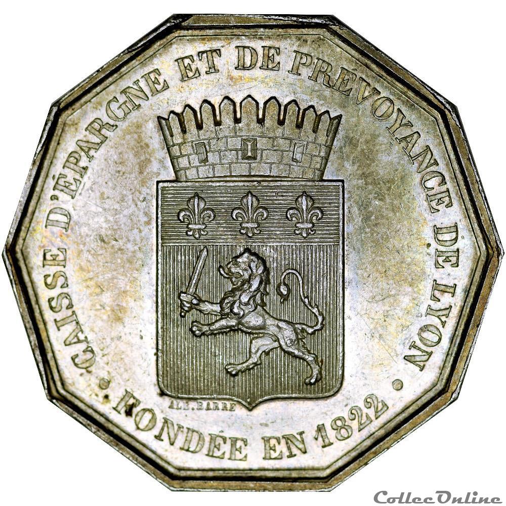 CAISSES D'ÉPARGNE LYON monnaie jeton mereaux france caisses epargne lyon