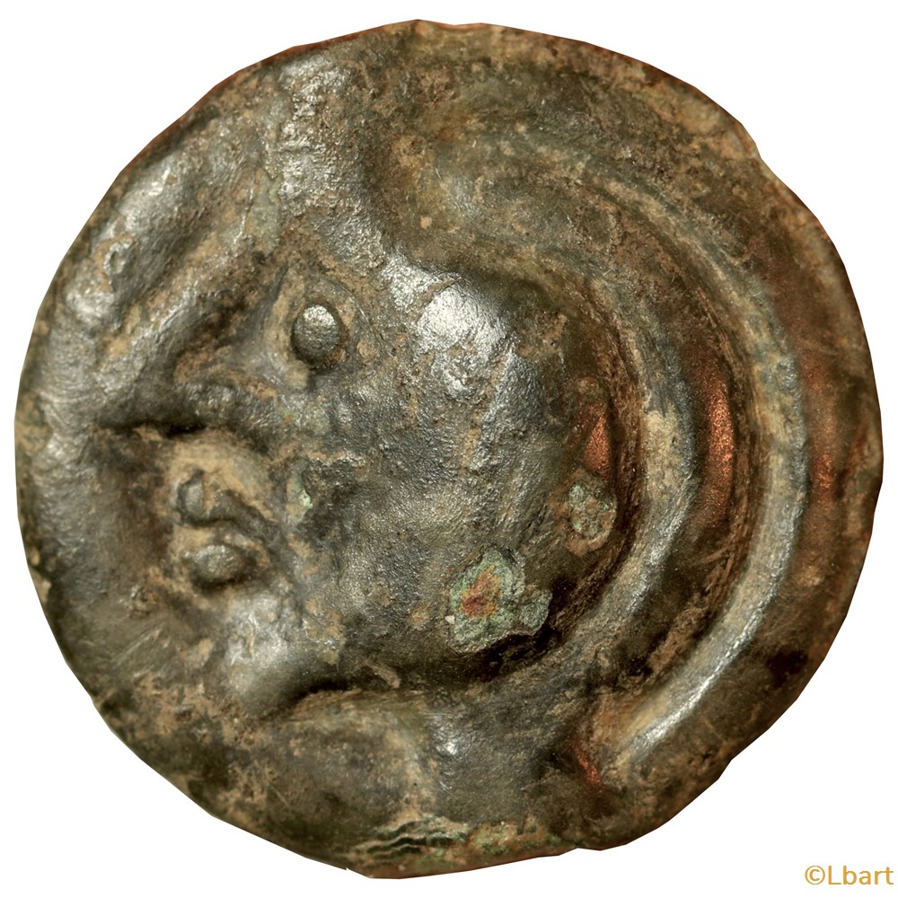 monnaies antiques celtes bellovaques region de beauvais potin aux chevrons classe ib