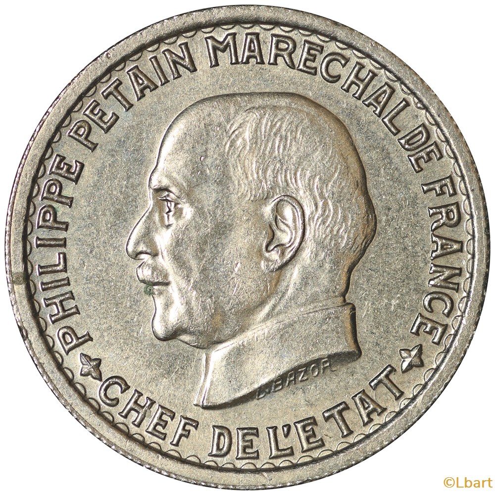 5 FRANCS PETAIN 1941 monnaies monde france 5 francs petain 1941