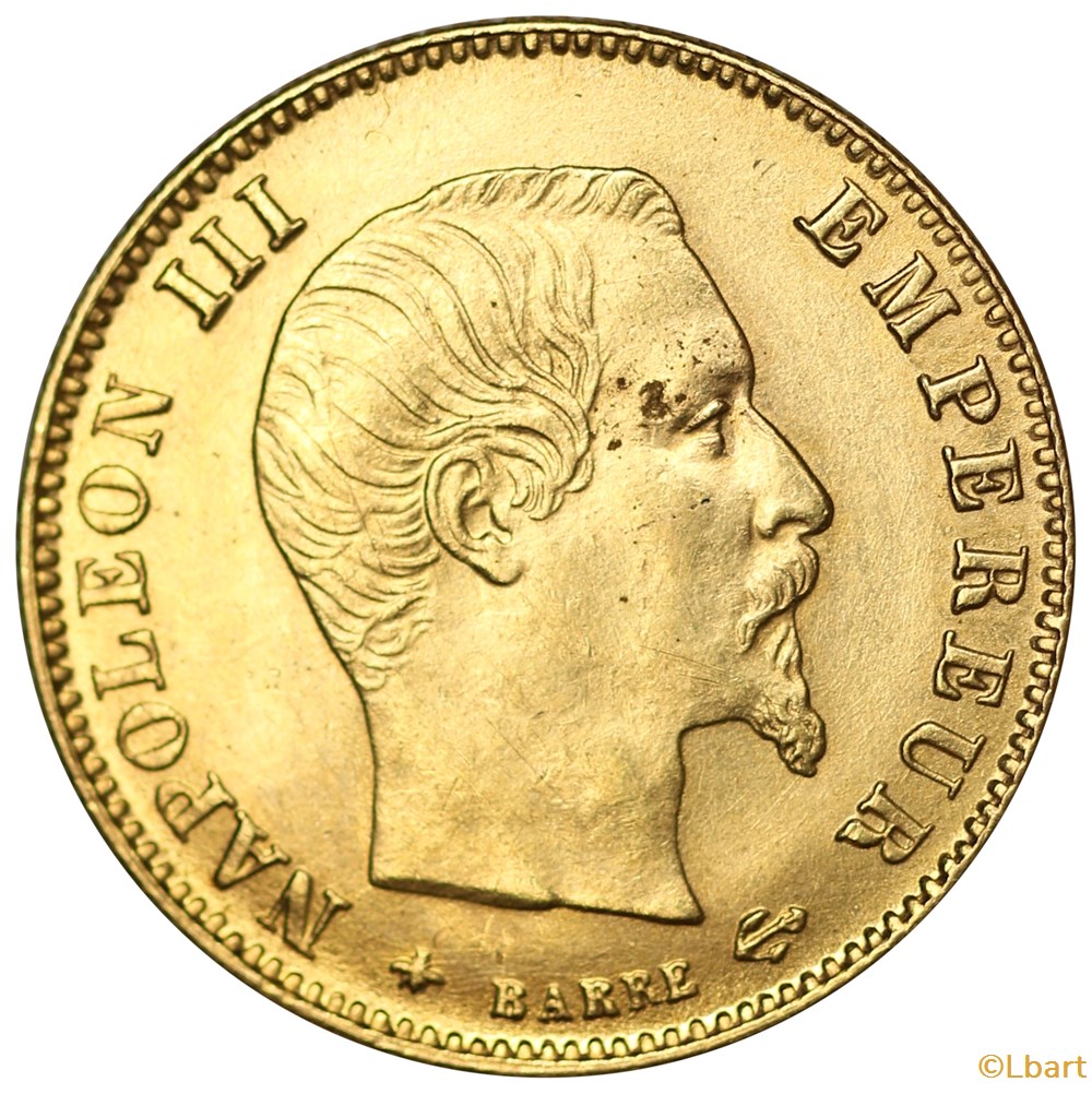 monnaies monde france 5 francs or 1866 a