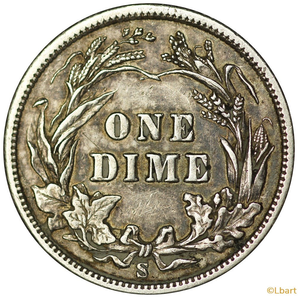 One Dime Barber 1905 S 3 monnaies monde etats unis one dime barber 1905 s
