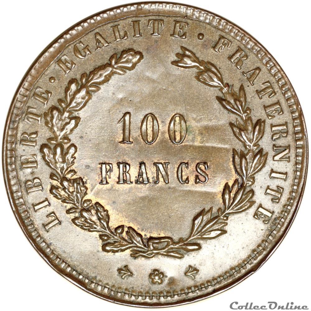 monnaies 100 francs ceres