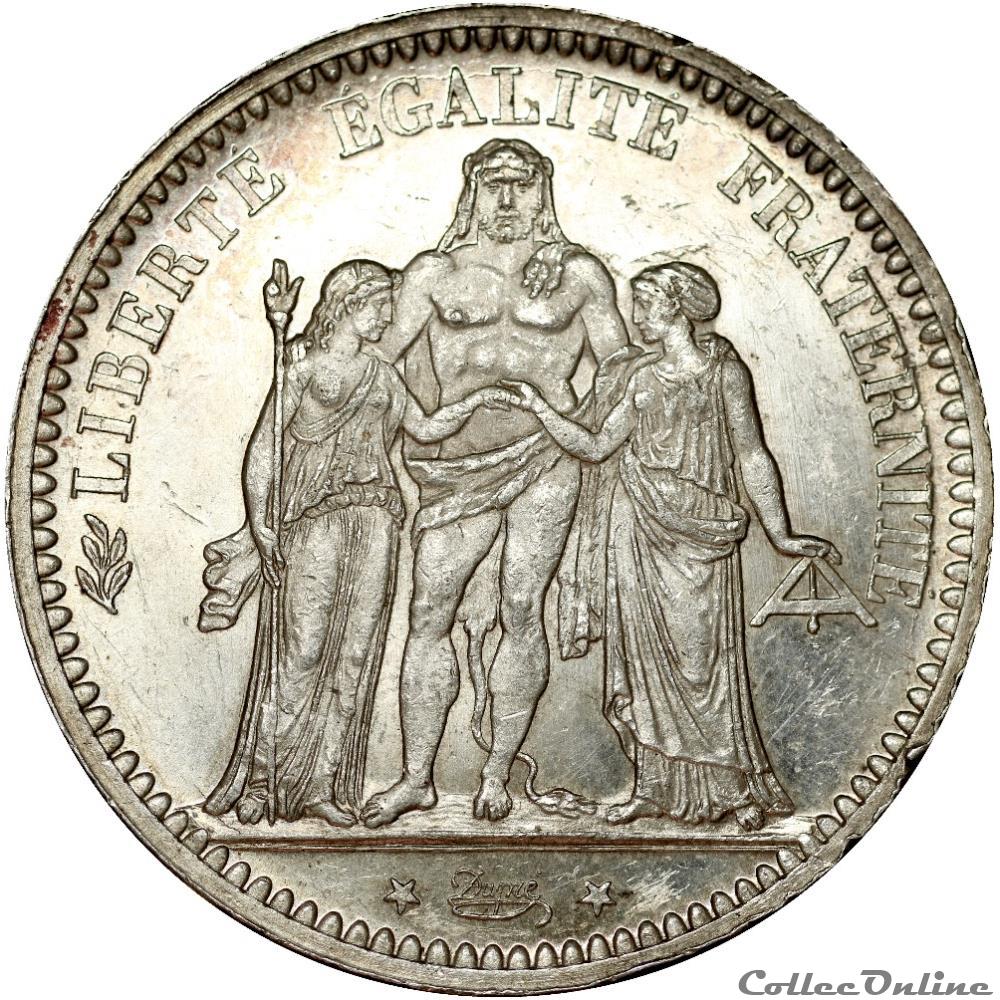 5 FRANCS HERCULE 1873 A _ AR5F-0026 monnaie france moderne 5 francs hercule 1873 a ar5f 0026