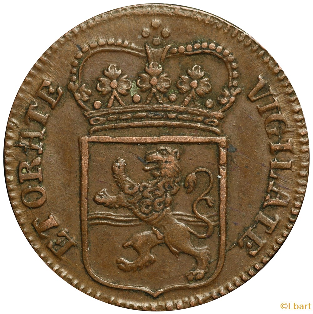 monnaies monde pays bas duit overyssel 1766