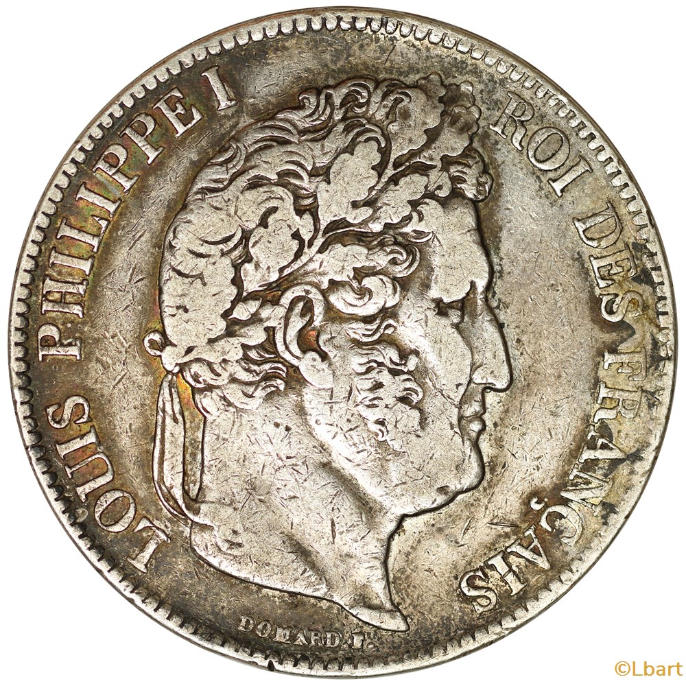 5 FRANCS Louis Philippe 1839 D _ AR5F-0004/D monnaies monde france 5 francs louis philippe 1839 d ar5f 0004 d