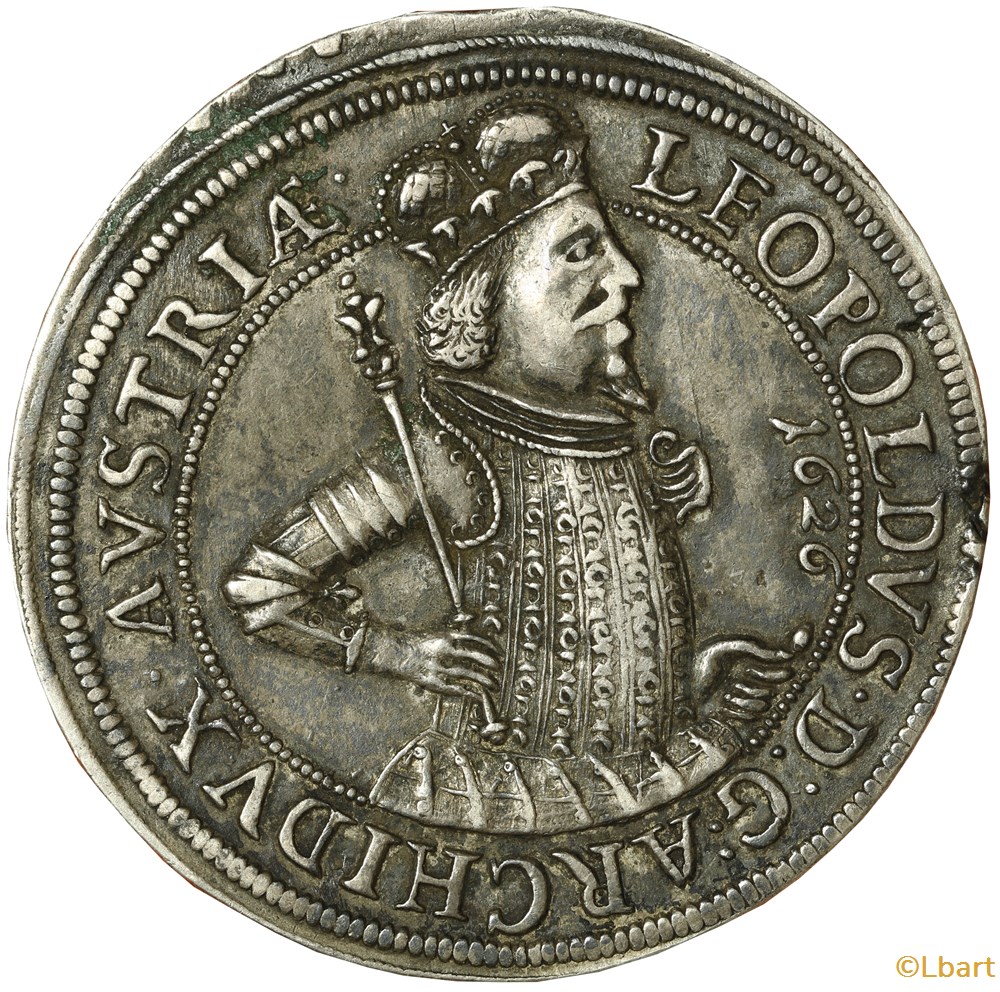 monnaies europe medievale archiduche autriche thaler 1626 leopold v
