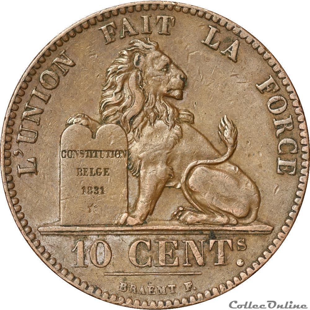 monnaies monde belgique 10 centimes 1847 37