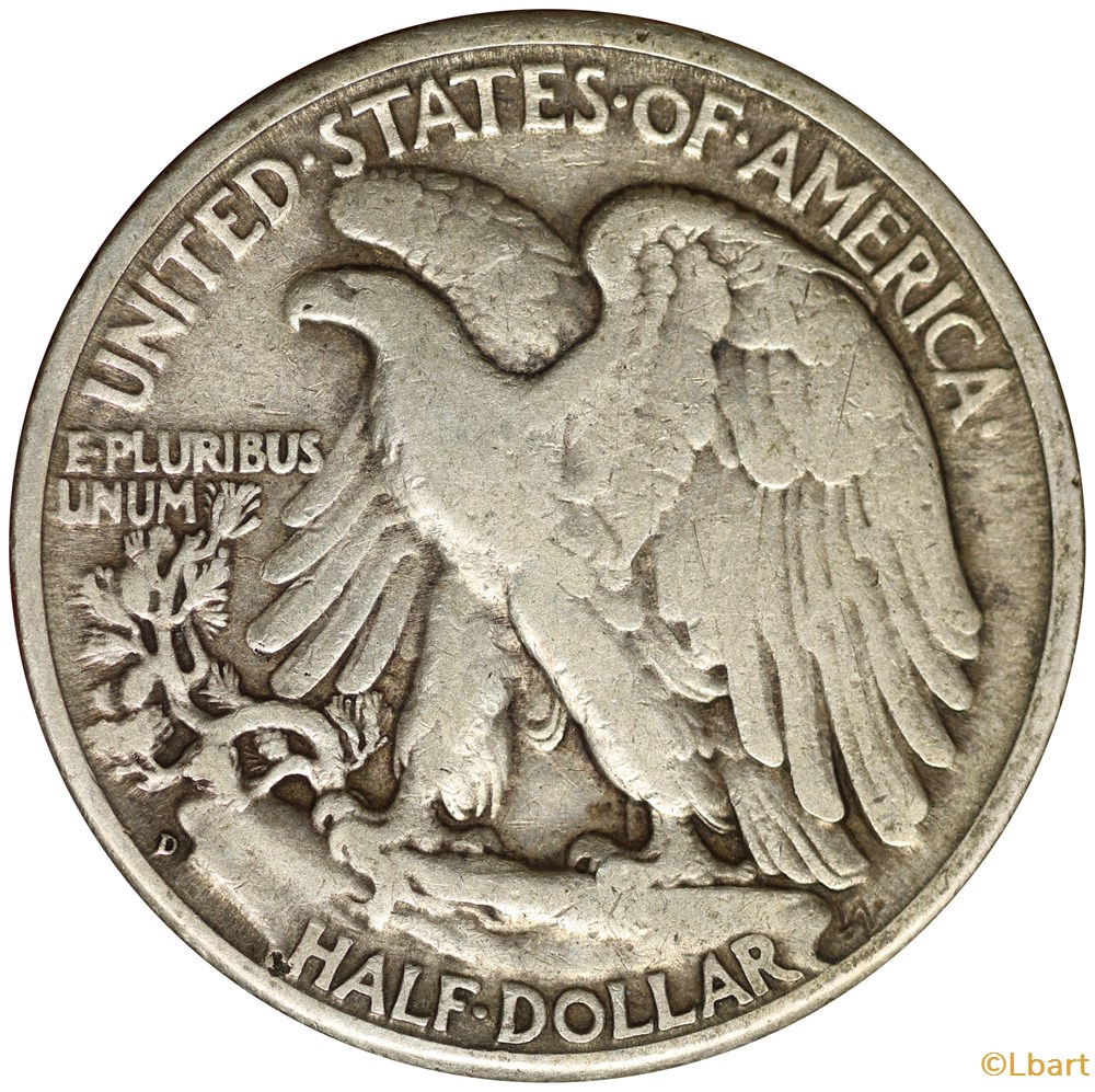 Half dollar Liberty 1945 D monnaies monde etats unis half dollar liberty 1945 d