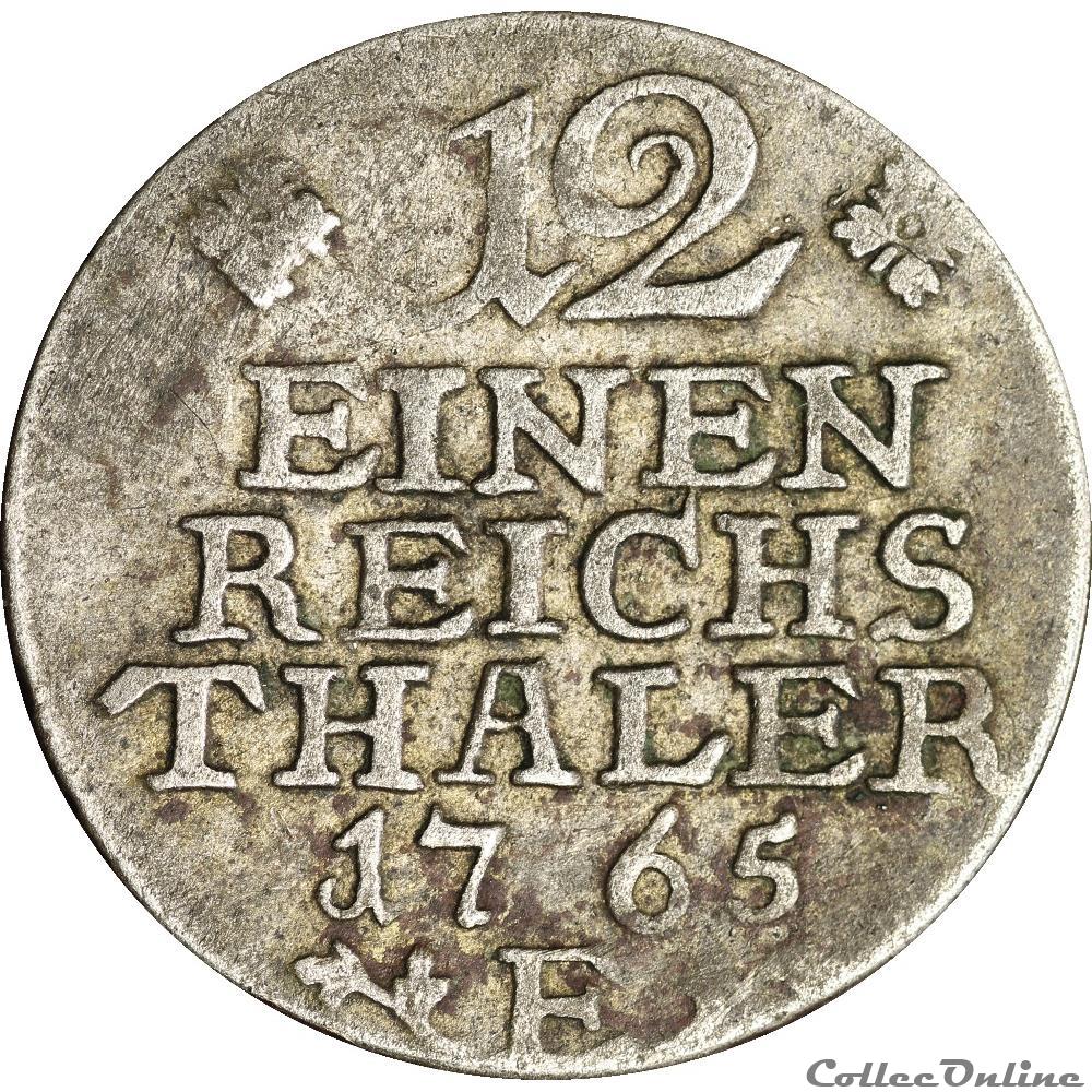 Allemagne- 1/12 Reichs thaler monnaies monde allemagne 1 12 reichs thaler