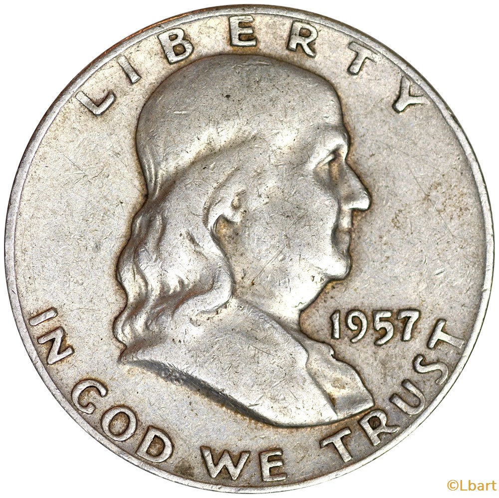 Half dollar 1957 D Franklin monnaies monde etats unis half dollar 1957 d franklin