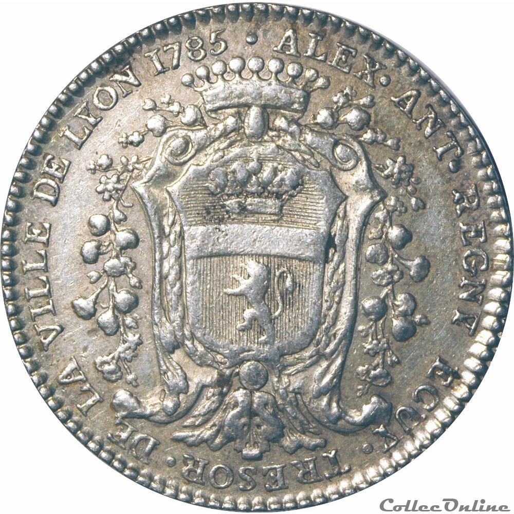 monnaie jeton mereaux france lyon et du lyonnais officiers et noblesse de