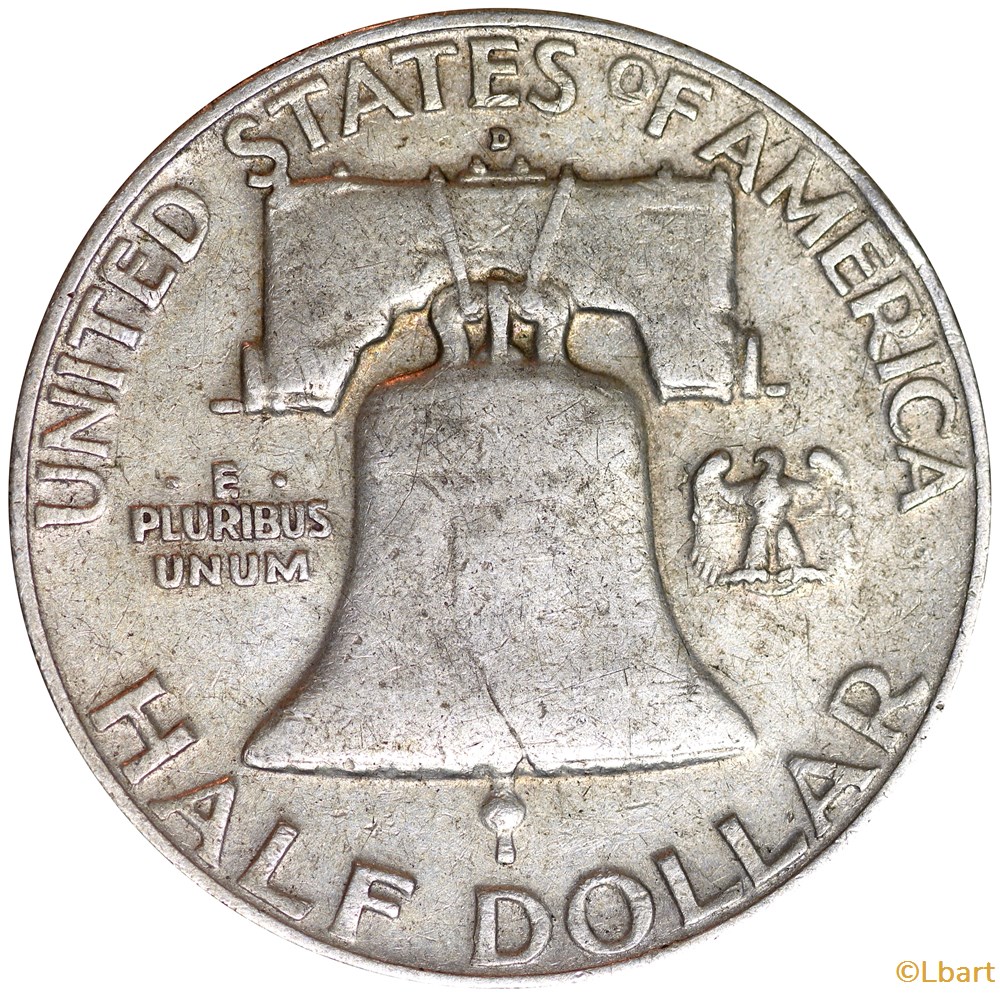 Half dollar 1957 D Franklin monnaies monde etats unis half dollar 1957 d franklin