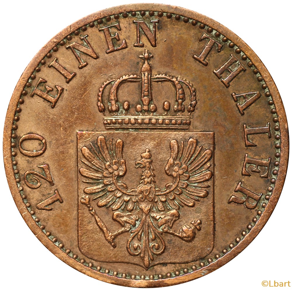 ALLEMAGNE - 3 Pfenninge 1870 C monnaies monde allemagne 3 pfenninge 1870 c