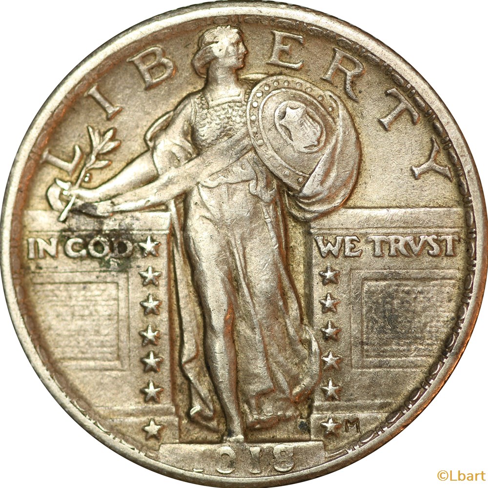 Quarter dollar liberty 1918 monnaies quarter dollar liberty 1918