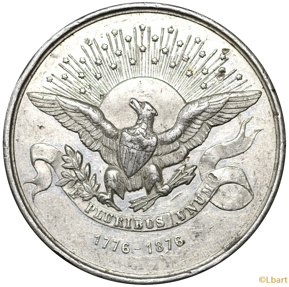 CENTENAIRE DES ÉTATS-UNIS, 1776-1876 medailles centenaire des etats unis 1776 1876