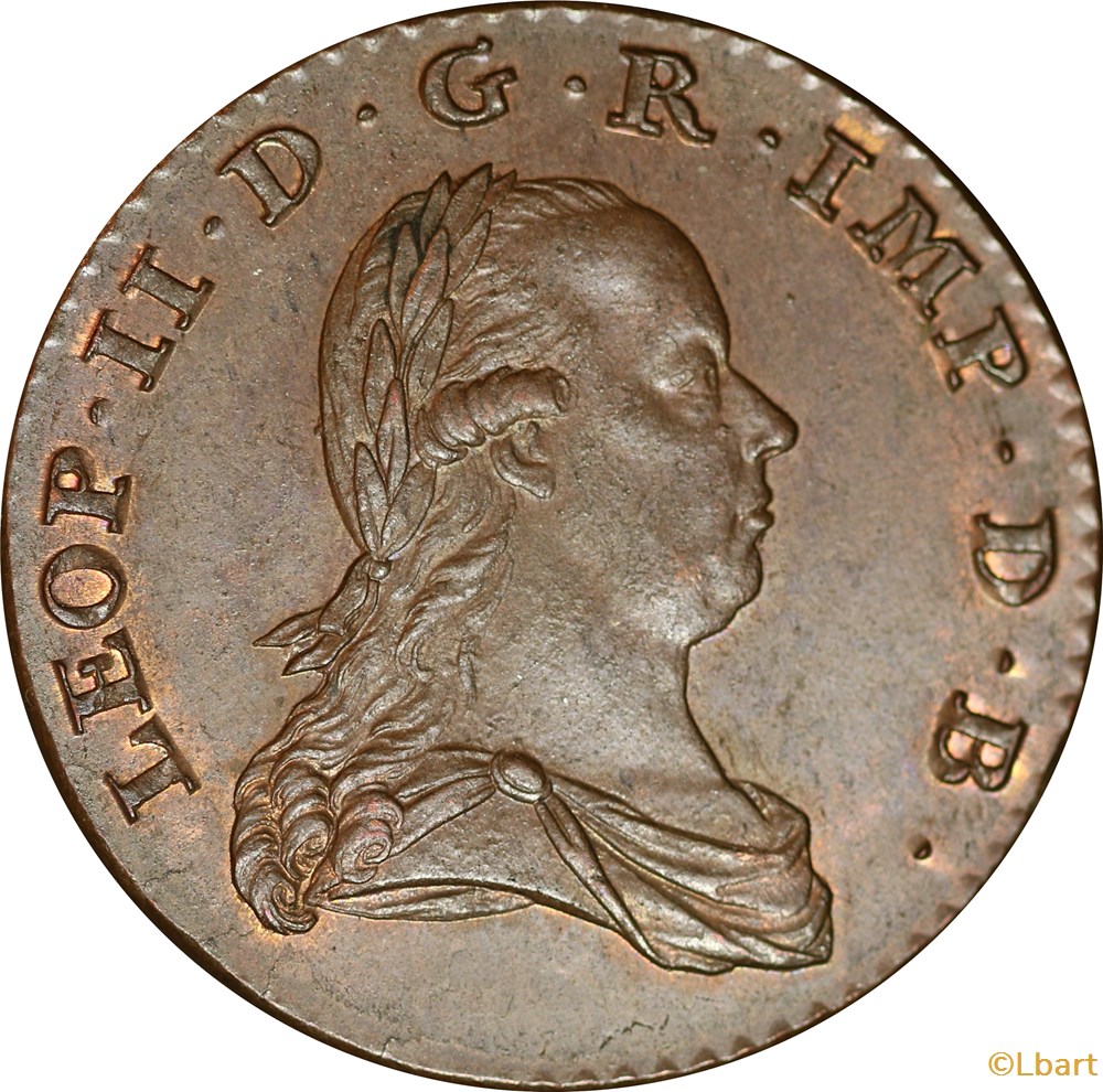 Pays-Bas - 2 Liards Léopold II 1792 monnaies monde pays bas 2 liards leopold ii 1792