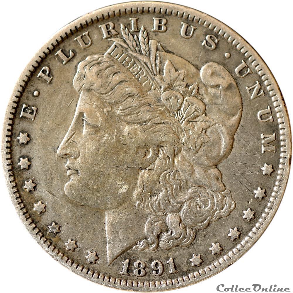? ? ? ? ? Morgan dollar 1891 O monnaies monde etats unis morgan dollar 1891 o