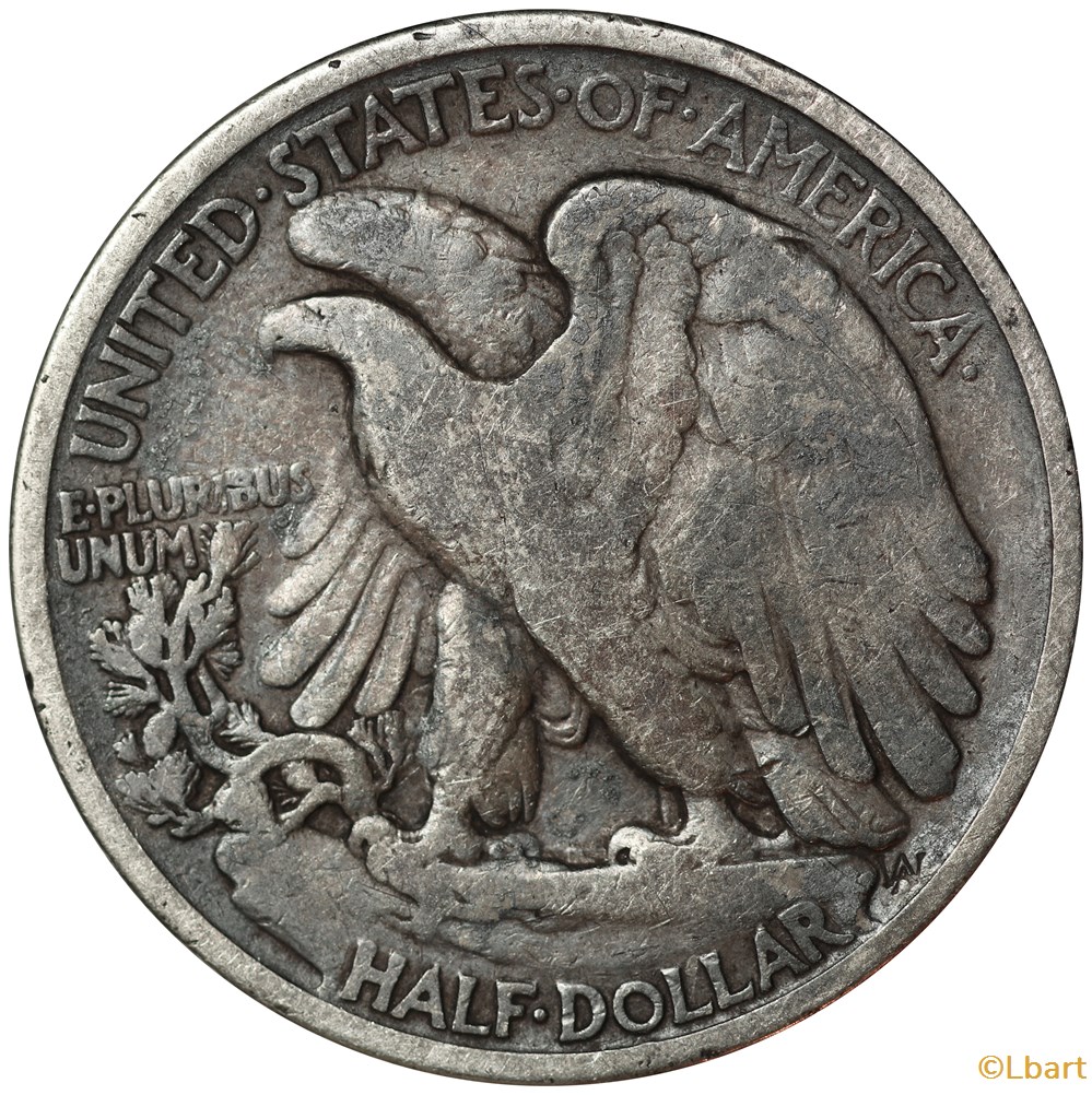 Half dollar 1916 Liberty Walking monnaies monde etats unis half dollar 1916 liberty walking