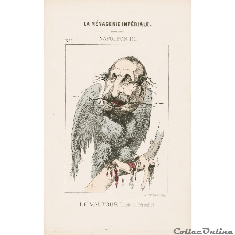 La ménagerie Impériale - N°1 NAPOLEON III vieux papier la menagerie imperiale n 1 napoleon iii