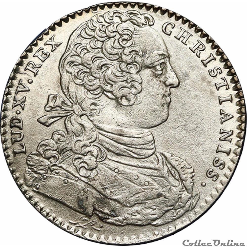 Louis XV dit le bien aimé - vers 1750 monnaie france royale louis xv dit le bien aime vers 1750