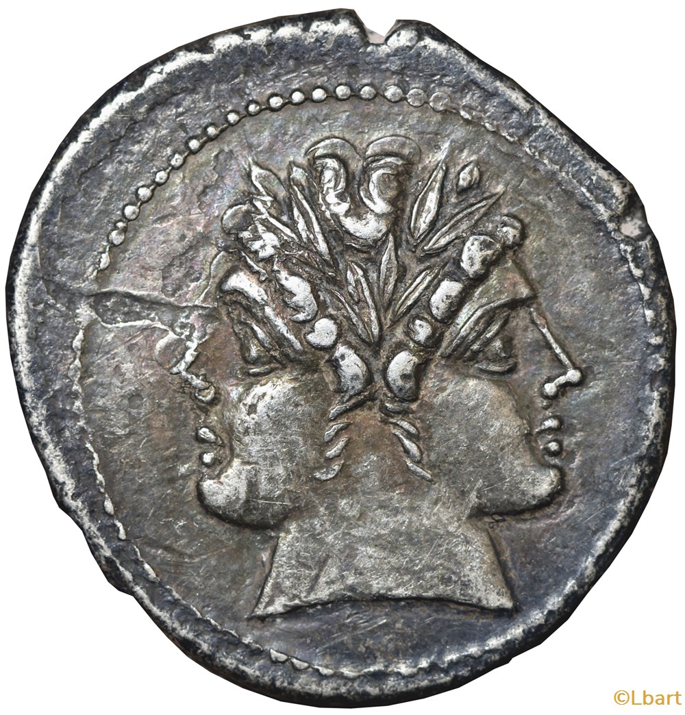 ANONYMES Didrachme ou quadrigatus monnaies antiques anonymes didrachme ou quadrigatus