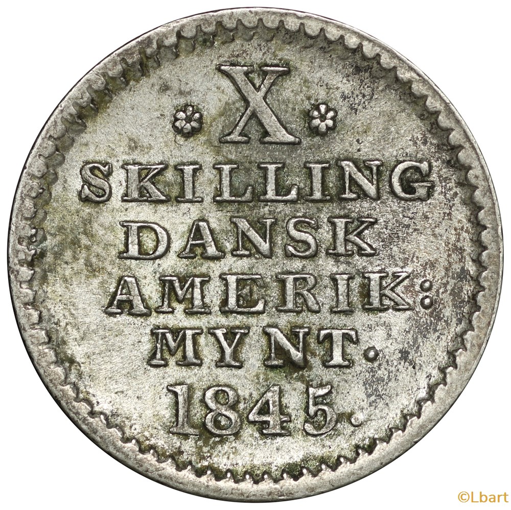 monnaies monde danemark danmark 10 skilling 1845