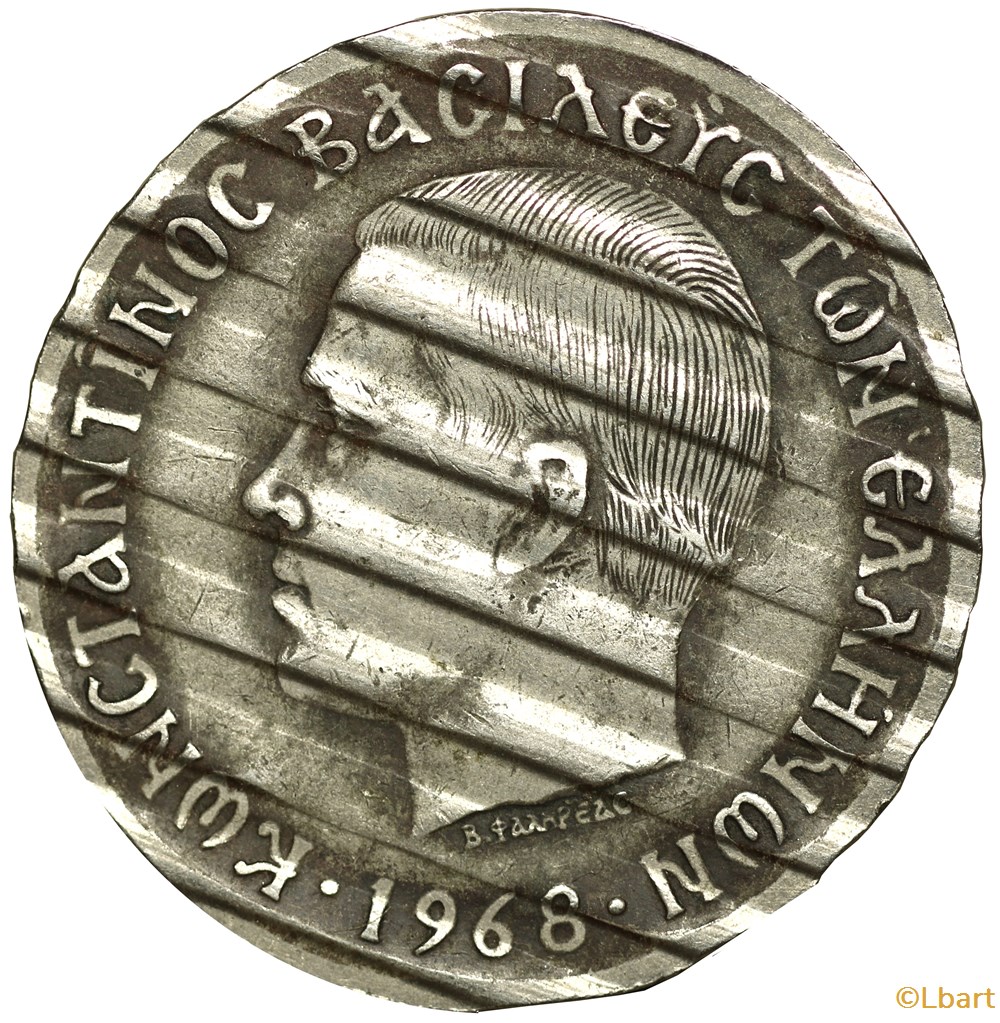 10 Drachmes 1968 monnaies monde france 10 drachmes 1968