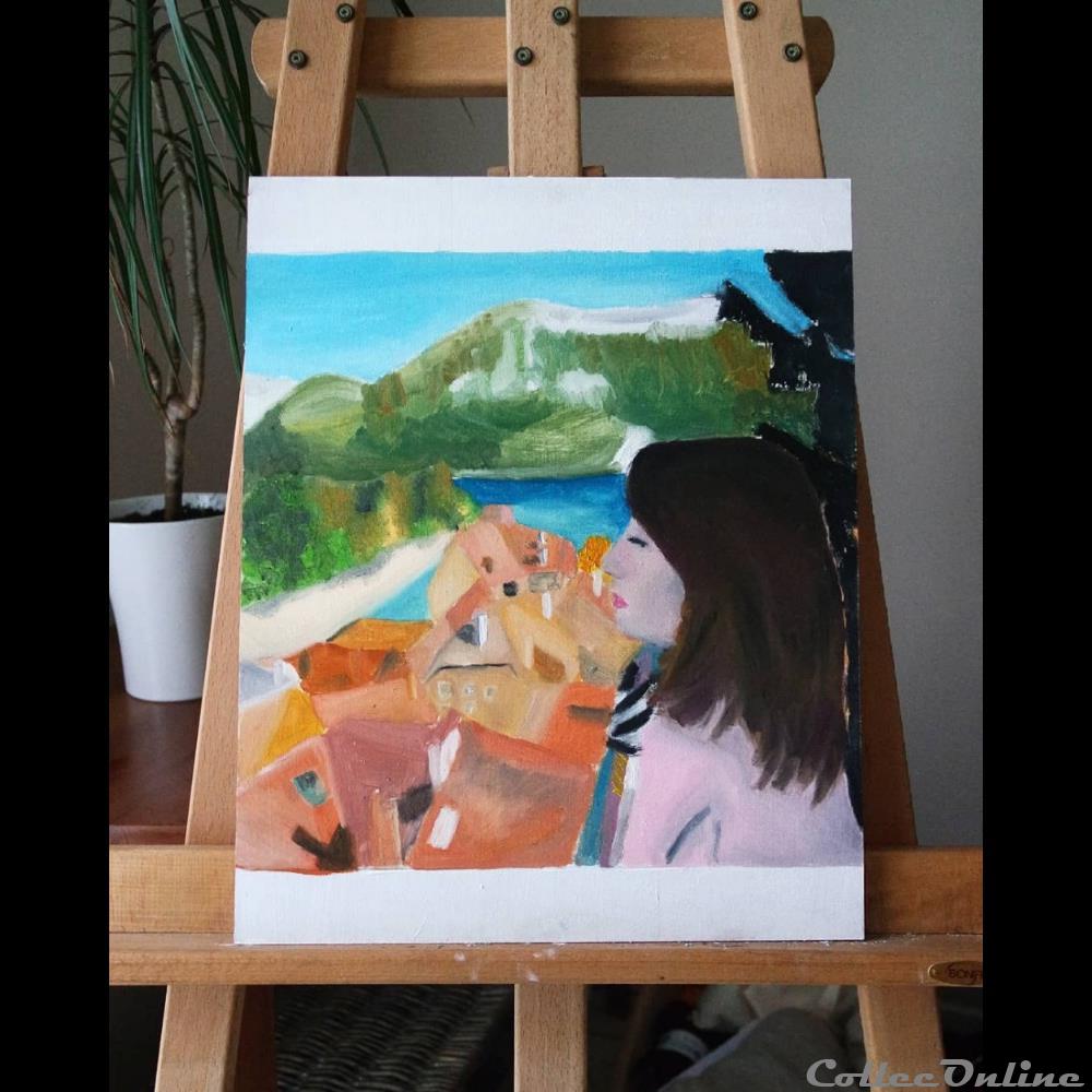 Portrait Annecy art antiquite tableaux acrylique portrait annecy