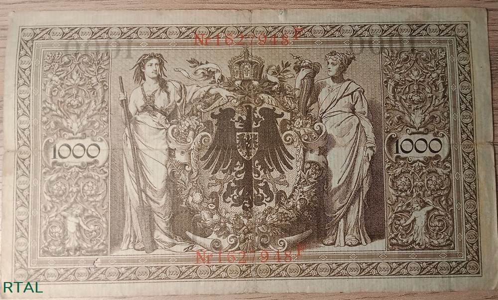 billets europe billet 1000 mark 21 4 1910 b p 44b allemagne