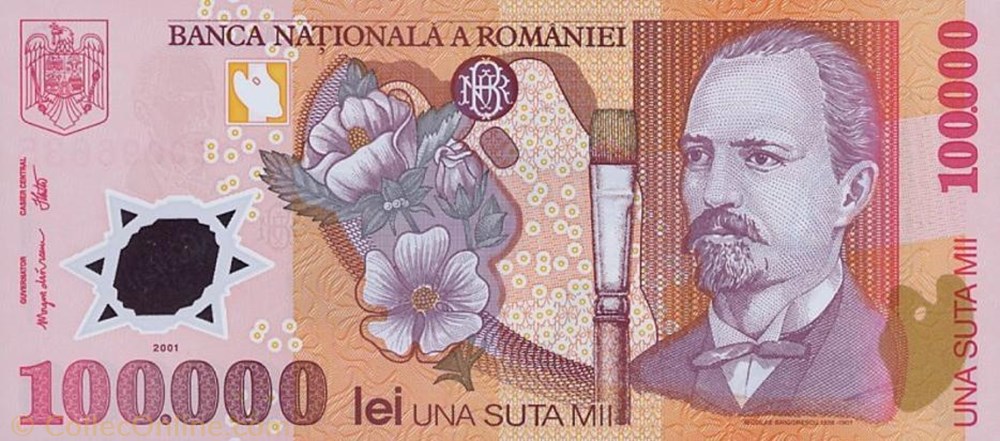 100.000 lei 2001 Pick 114a Roumanie / 6-10 billets europe 100 000 lei 2001 pick 114a roumanie 6 10