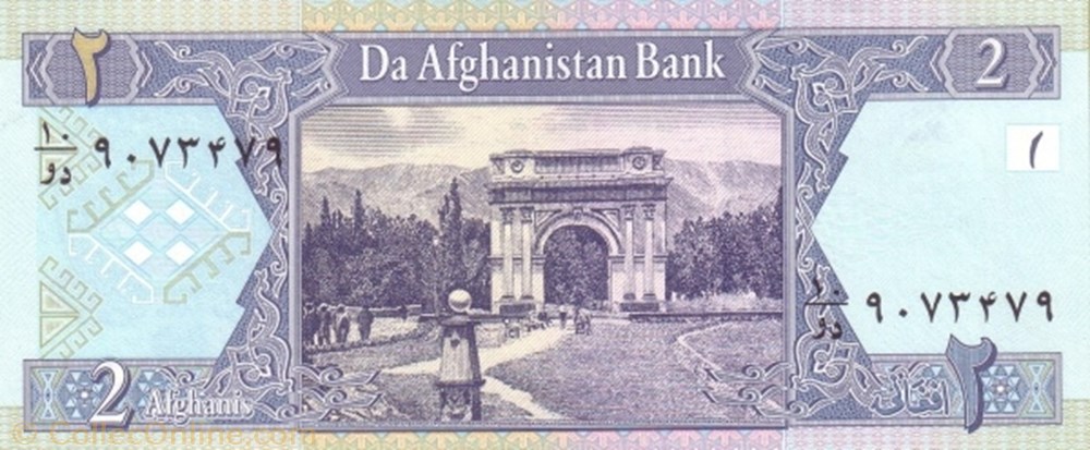 2 Afghanis 2002 Pick 65a Afghanistan billet asie 2 afghanis 2002 pick 65a afghanistan