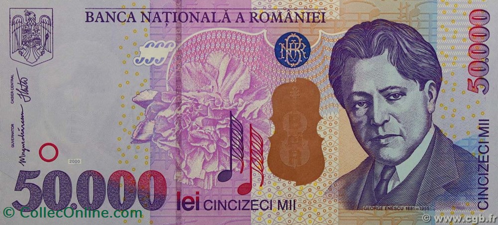 50.000 lei 2000 Pick 109Aa Roumanie / 3-15 billets europe 50 000 lei 2000 pick 109aa roumanie 3 15