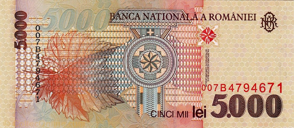 5.000 LEI - 1998 Pick 107b Roumanie / -15 billets europe 5 000 lei 1998 pick 107b roumanie 15