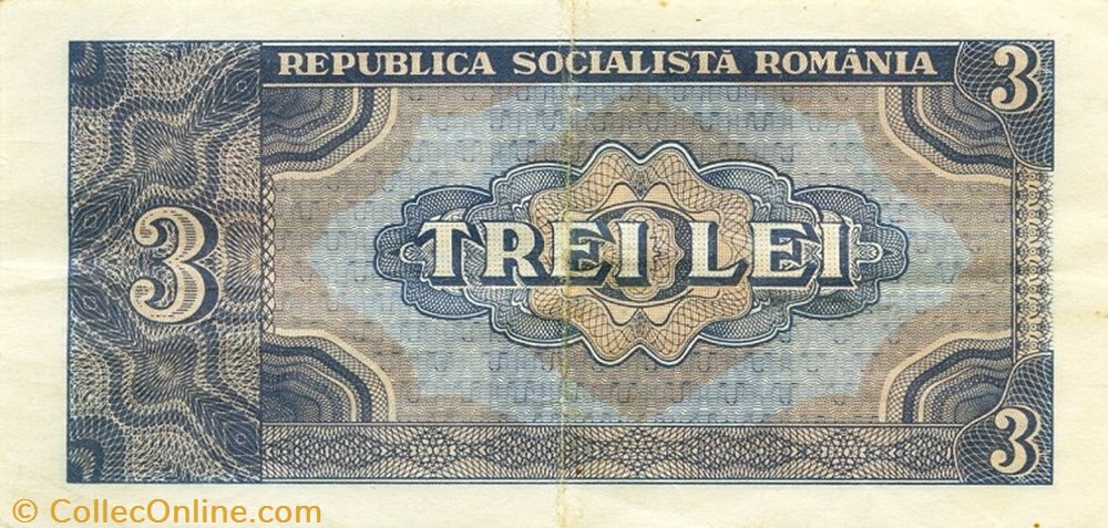 3 lei 1966 Pick 92a Roumanie / 5-85 billets europe 3 lei 1966 pick 92a roumanie 5 85