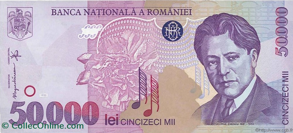 50.000 lei 1996 Pick 109a Roumanie / 5-25 billets europe 50 000 lei 1996 pick 109a roumanie 5 25