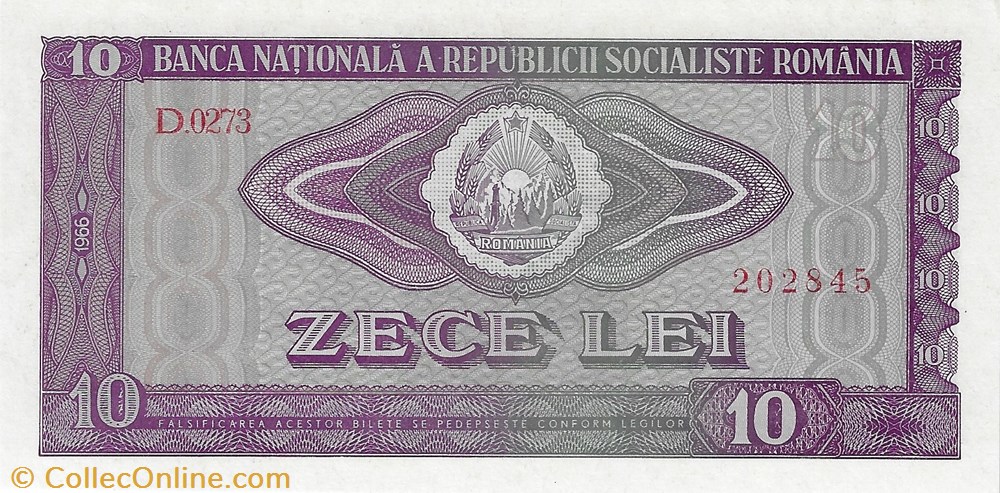 10 lei 1966 Pick 94a Roumanie / 2.5-6 billets europe 10 lei 1966 pick 94a roumanie 2 5 6