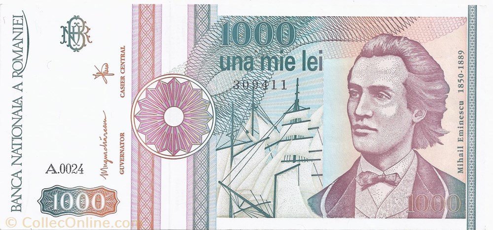 1.000 lei 1991 Pick 101Ab Roumanie / 7-20 billets europe 1 000 lei 1991 pick 101ab roumanie 7 20