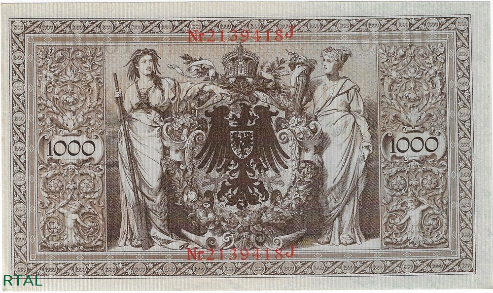 Billet 1000 Mark 21.4.1910 SPL P.44b Allemagne billets europe billet 1000 mark 21 4 1910 spl p 44b allemagne