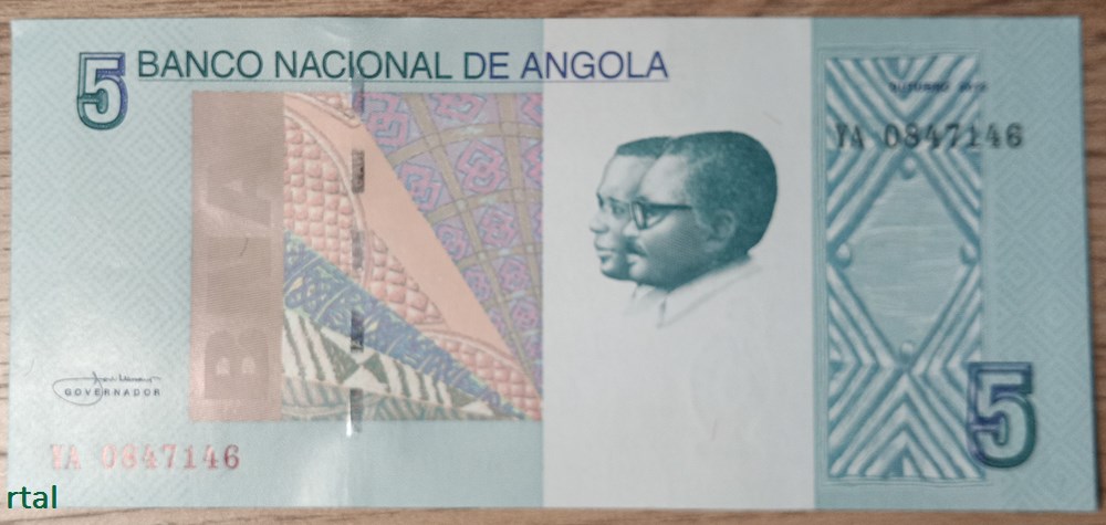 billets afrique billet 5 kwanzas 2012 151a neuf angola