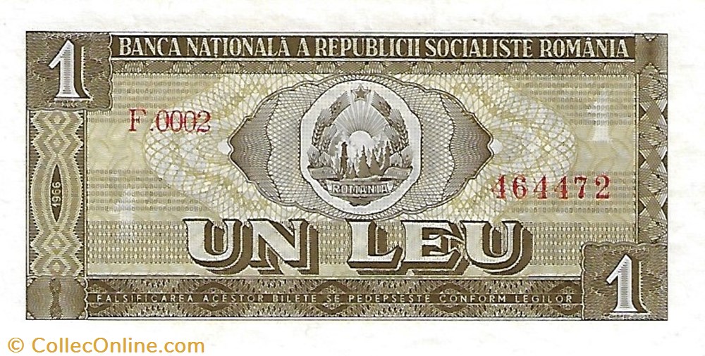 Billet 1 leu 1966 SUP 91a Roumanie / 2-5 billets europe billet 1 leu 1966 sup 91a roumanie 2 5