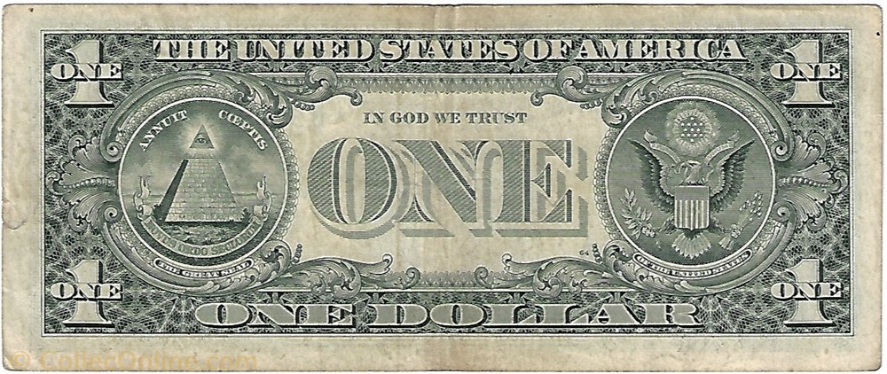 1 USD - 1995 - B billet amerique du nord etat uni 1 usd 1995 b