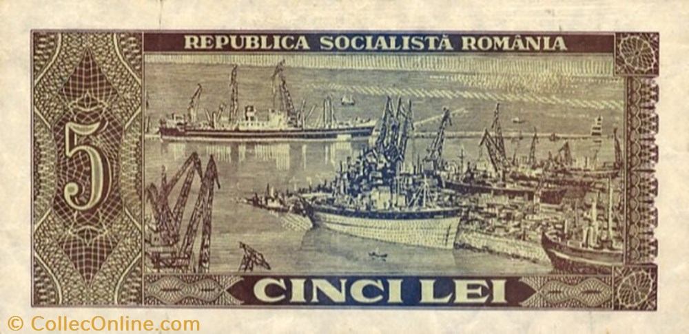 5 lei 1966 Pick 93a Roumanie / 1.5-4.5 billets europe 5 lei 1966 pick 93a roumanie 1 5 4 5