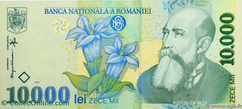 billets europe 10 000 lei 1999 pick 108b roumanie 15