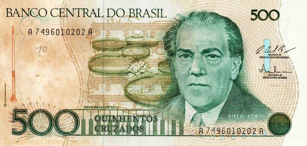 500 Cruzeiros 1987 Pick 212c Bresil billet amerique du sud 500 cruzeiros 1987 pick 212c bresil