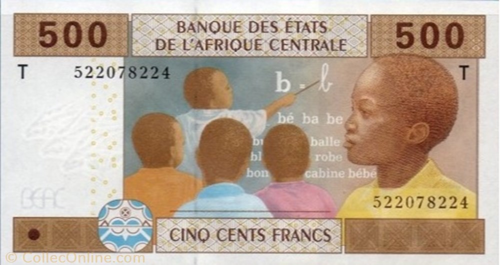 billet afrique 500 francs 2002 pick 306mc republique centrafricaine