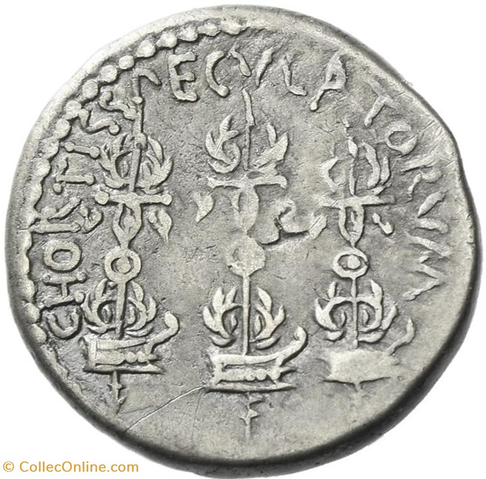 coins ancient romans imperial and republican marcus antonius ar denarius cho rtis specvlatorvm
