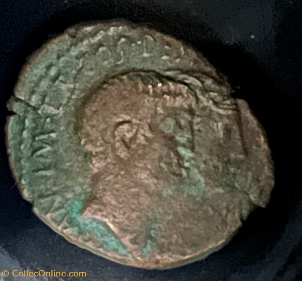 Marcus Antonius ACHAEA Æ As, Fleet coinage Heavy series coins ancient romans imperial and republican marcus antonius achaea as fleet coinage heavy series