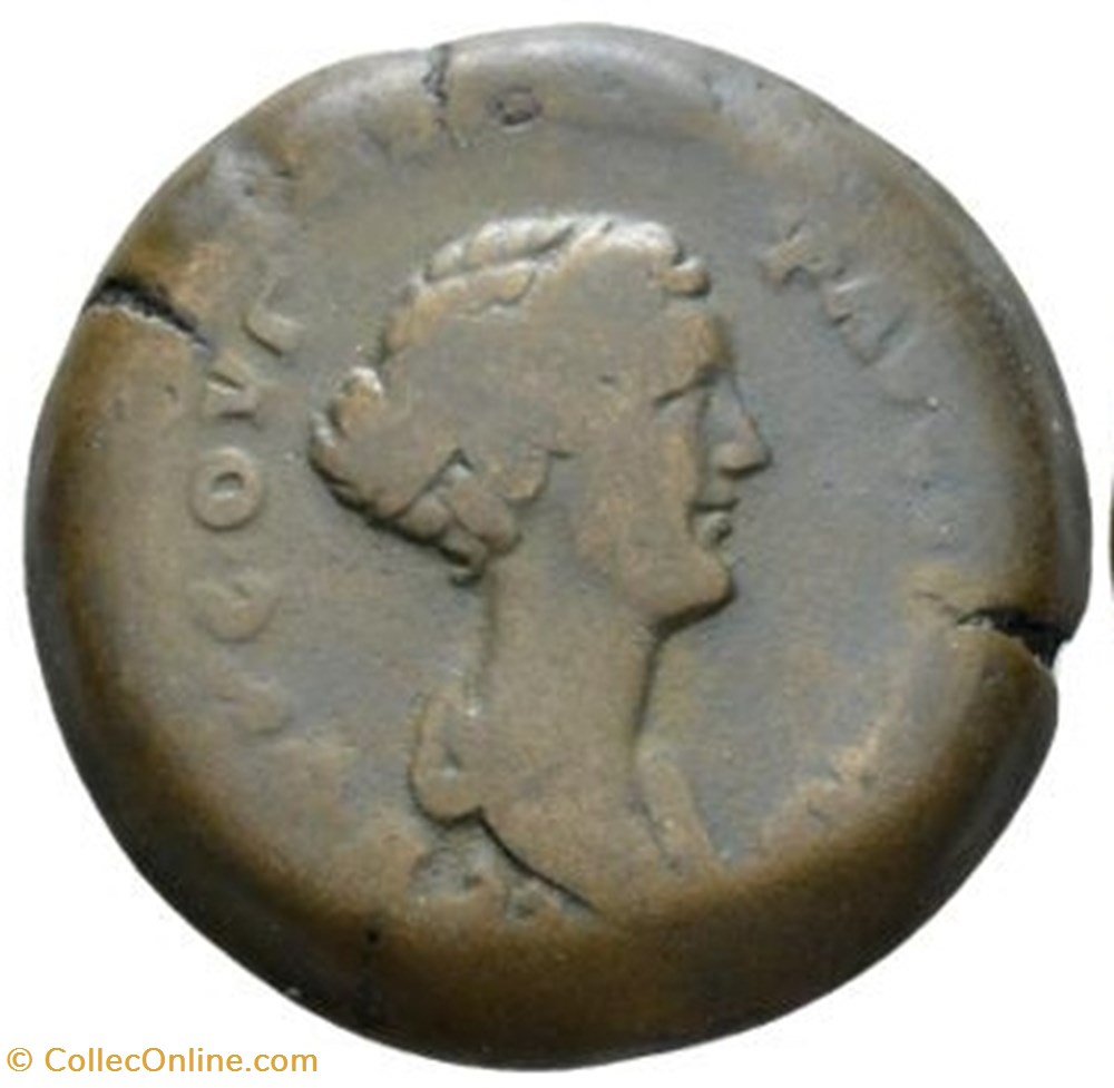 Æ Drachma - Faustina junior - Eirene - ex Giovanni Dattari collection coins ancient to romans imperial and republican drachma faustina junior eirene ex giovanni dattari collection